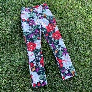 Alexia Admor floral straight leg trouser pants 4